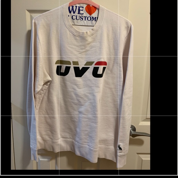 Preowned Men October’s Very Own OVO Crew Neck white